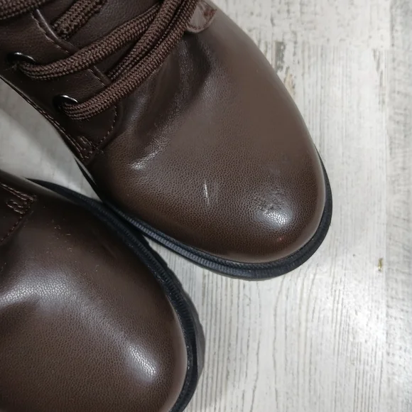 NEW Aerosoles Women's Esen Combat/Fashion Comfortable Brown Ankle Boots #765
